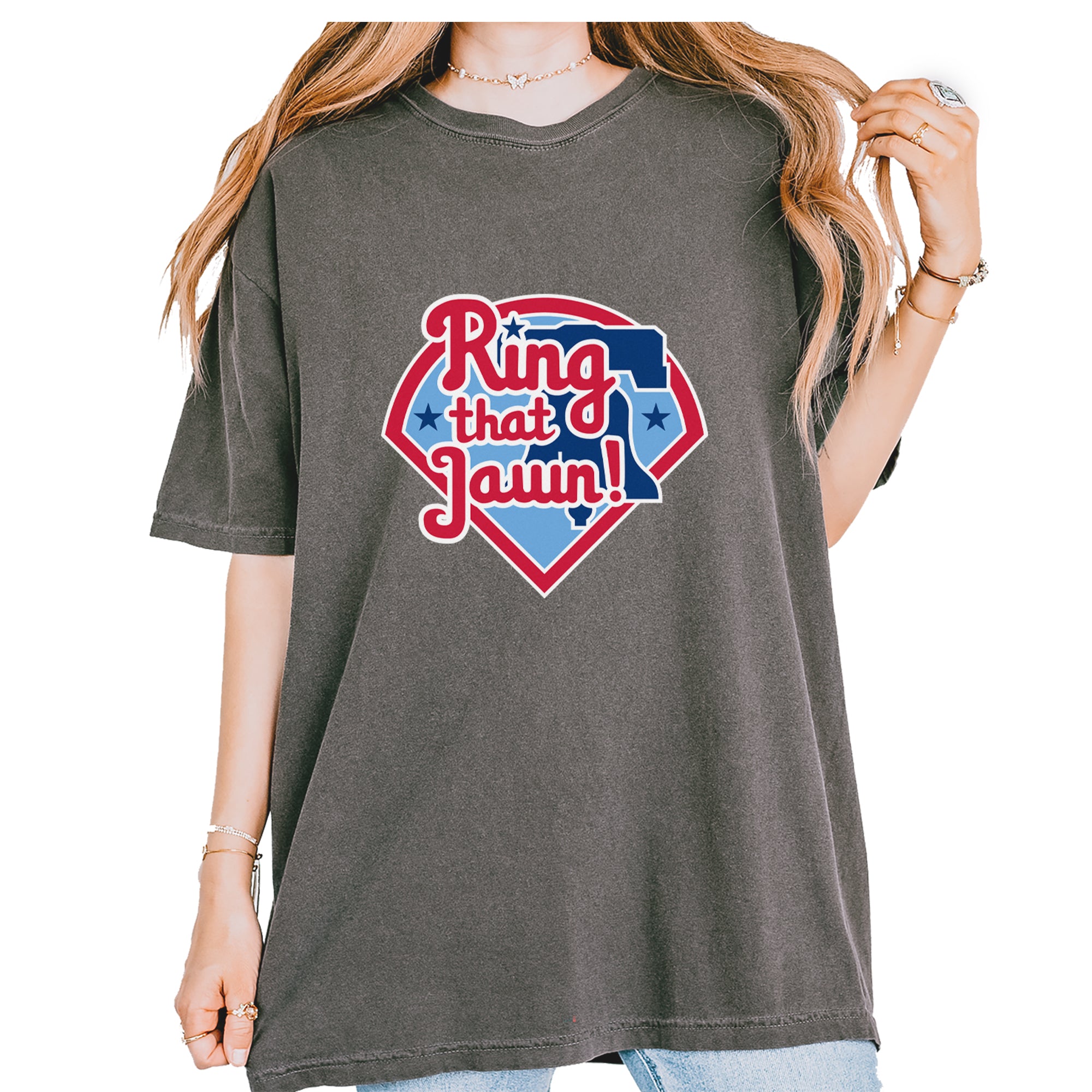 Ring That Jawn Philly Baseball Vintage Soft Unisex T-shirt Pepper