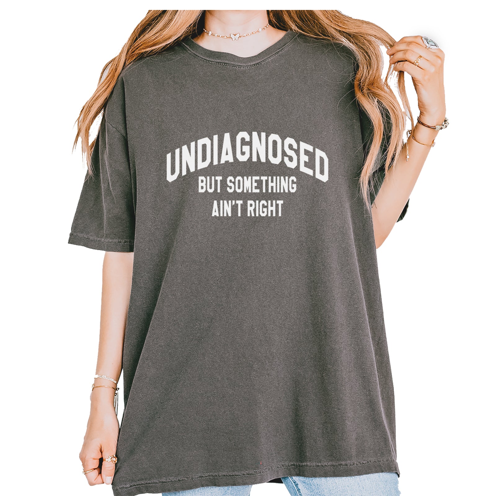Undiagnosed But Something Ain't Right Vintage Soft Unisex T-shirt Pepper