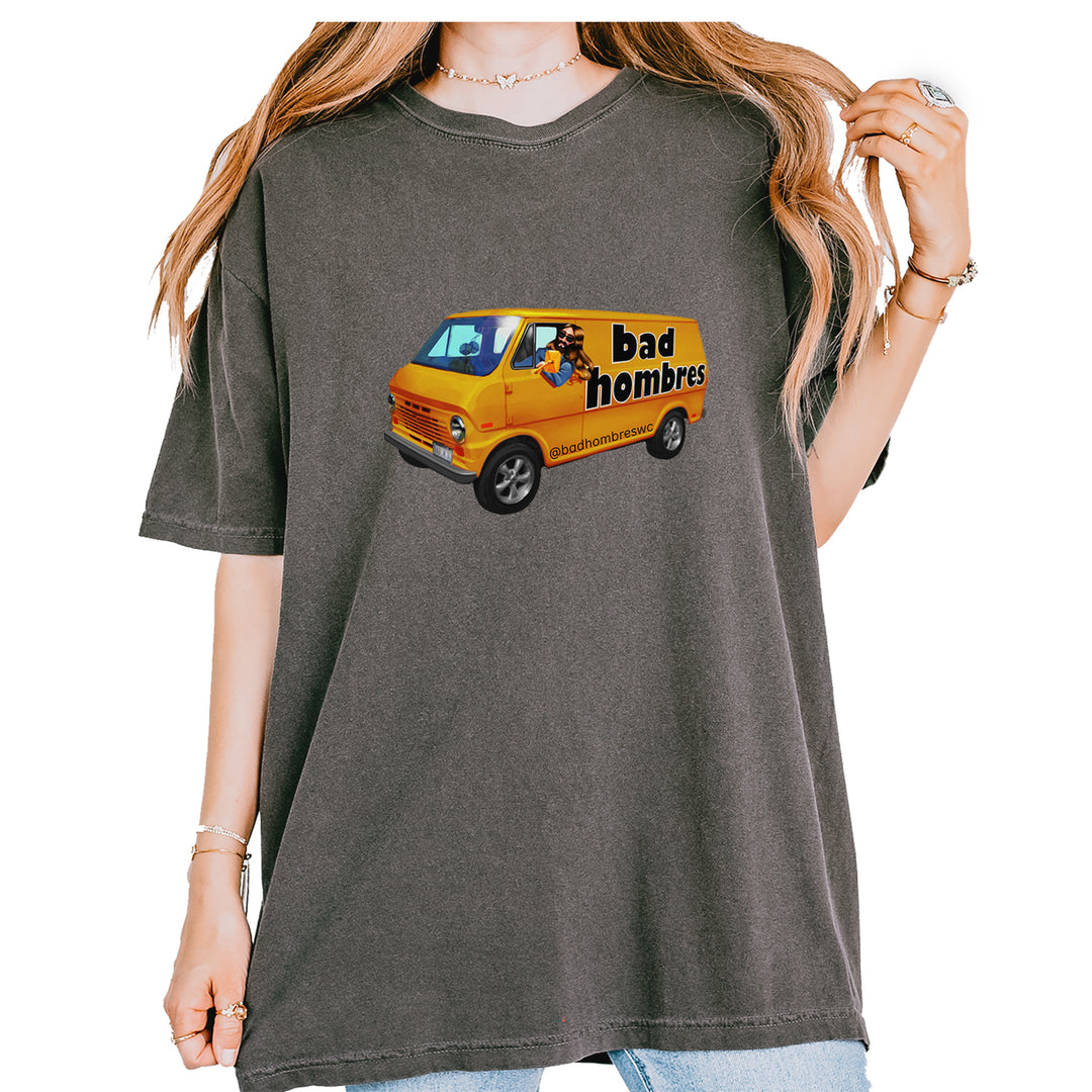 Bad Hombres Van West Chester Band Vintage Soft Unisex T-shirt Pepper