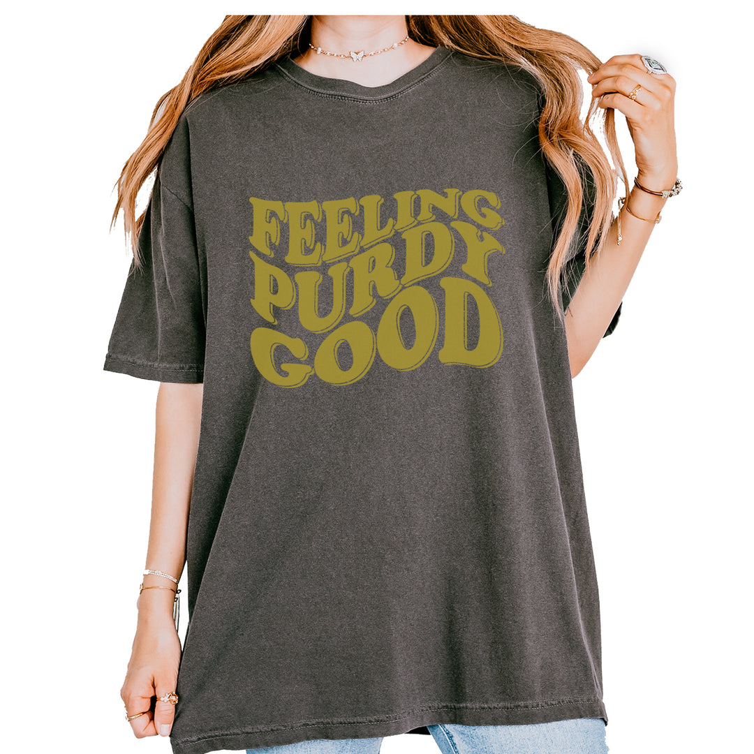 Feeling Purdy Good San Francisco Vintage Soft Unisex T-shirt Pepper