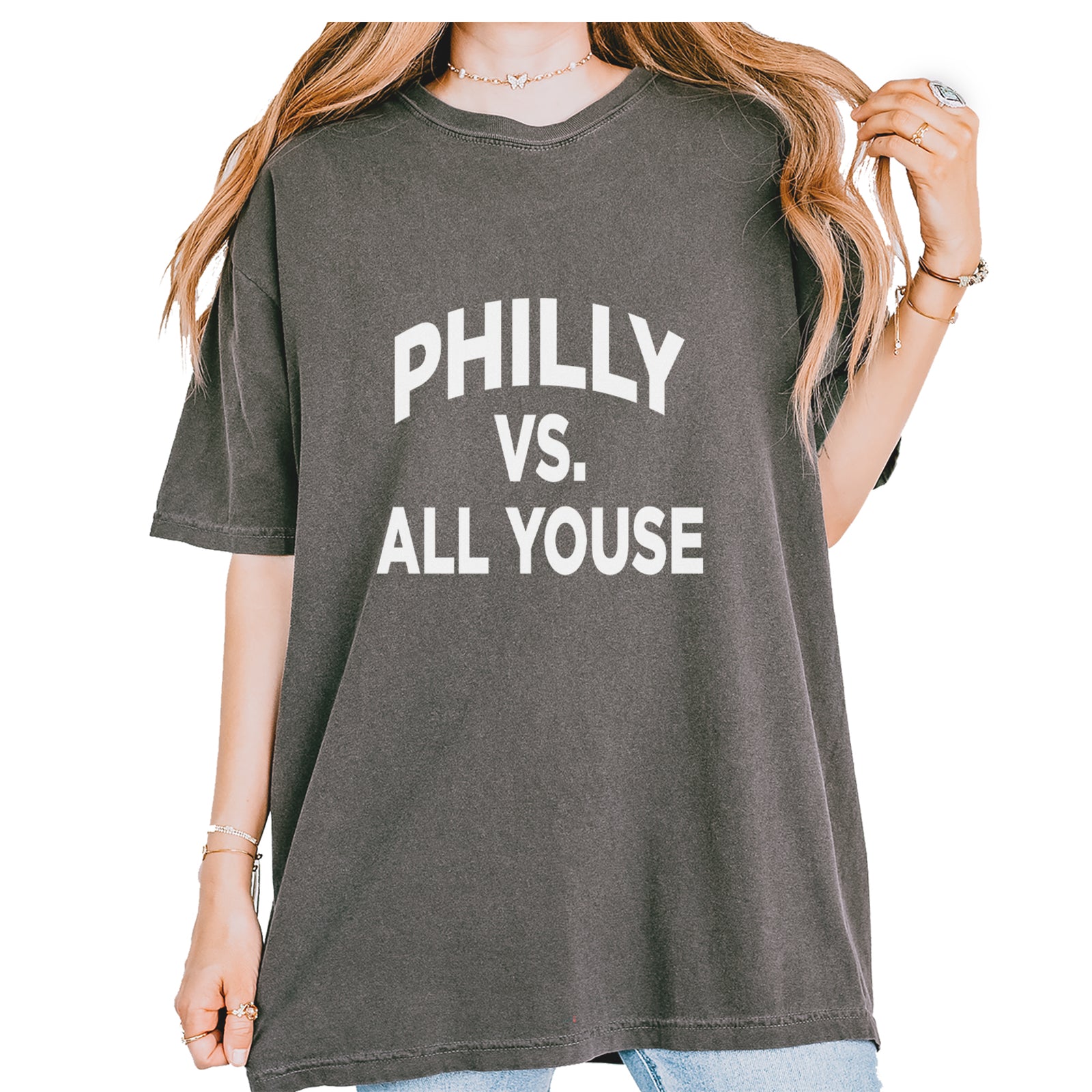 Philly Vs. All Youse Philly Thing Vintage Soft Unisex T-shirt Pepper