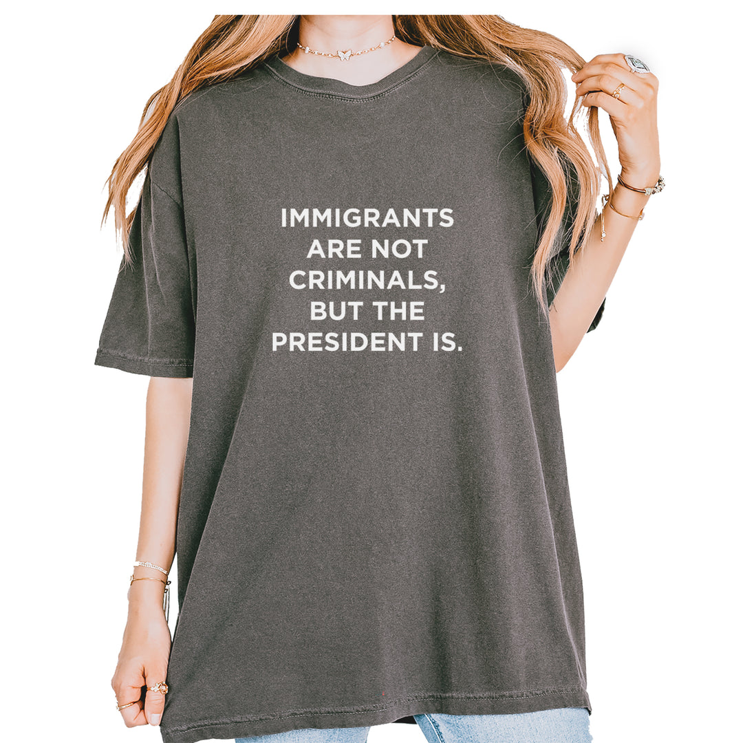 Immigrants Are Not Criminals Vintage Soft Unisex T-shirt Pepper
