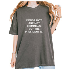Immigrants Are Not Criminals Vintage Soft Unisex T-shirt Pepper