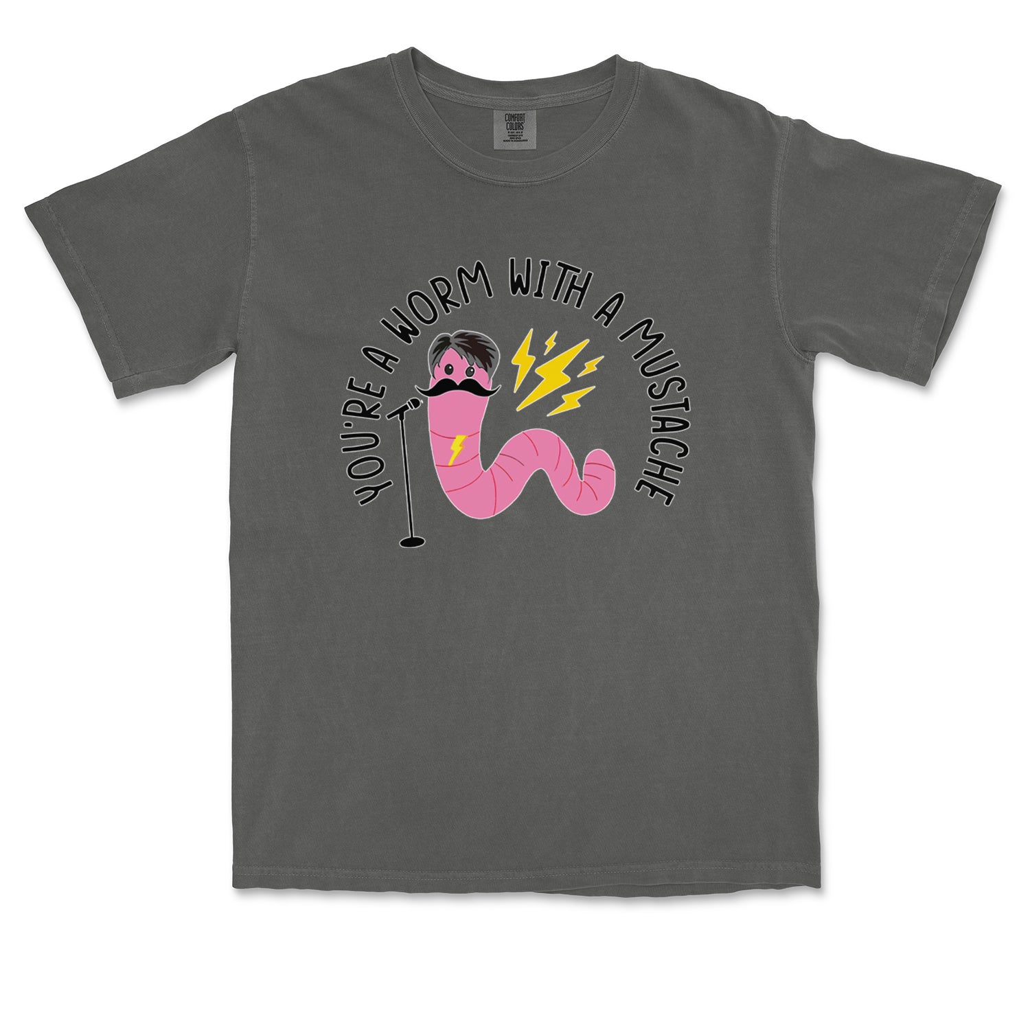 You're A Worm With A Mustache Tom Scandoval Vintage Soft Unisex T-shirt Pepper