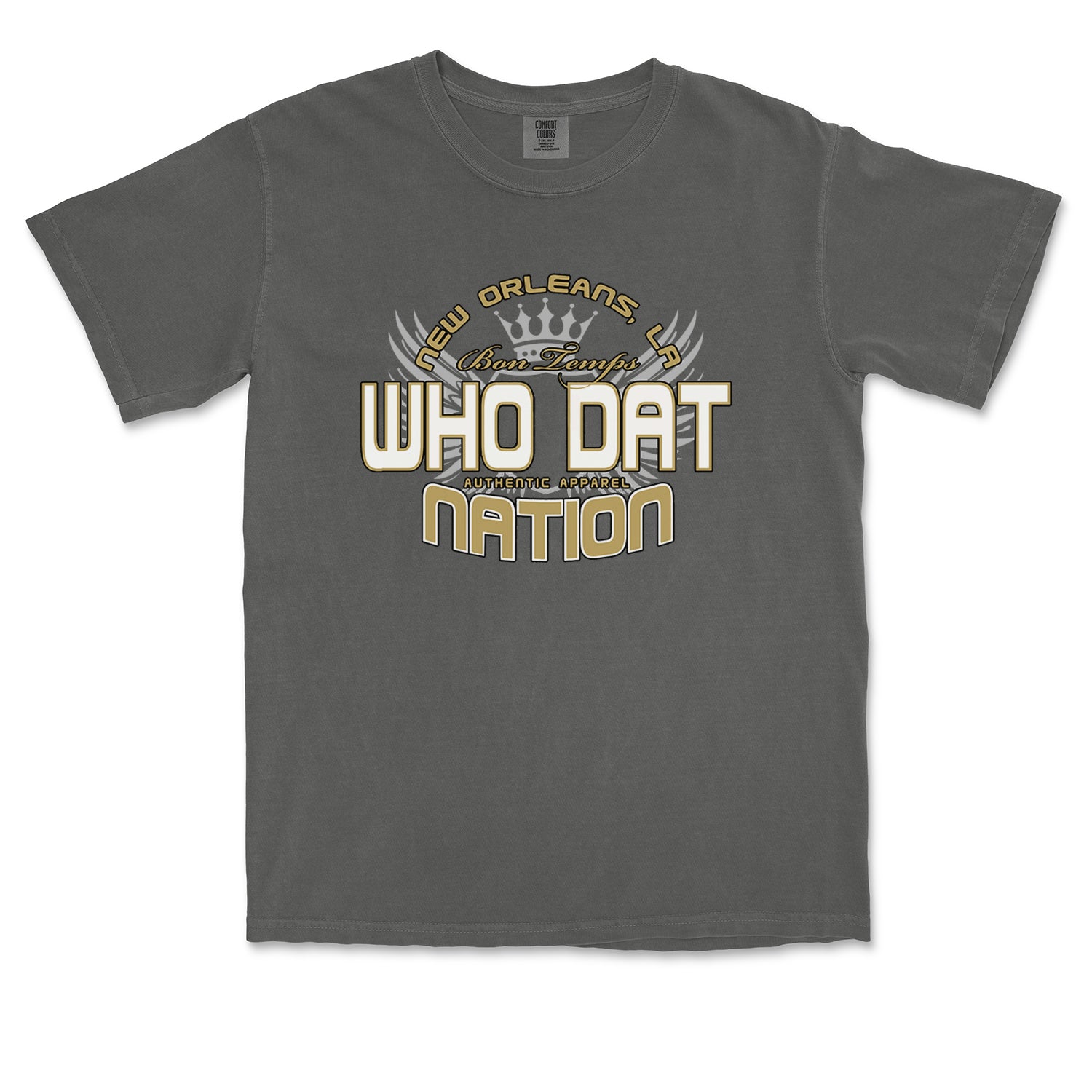 Who Dat Nation New Orleans (Color) Vintage Soft Unisex T-shirt Pepper