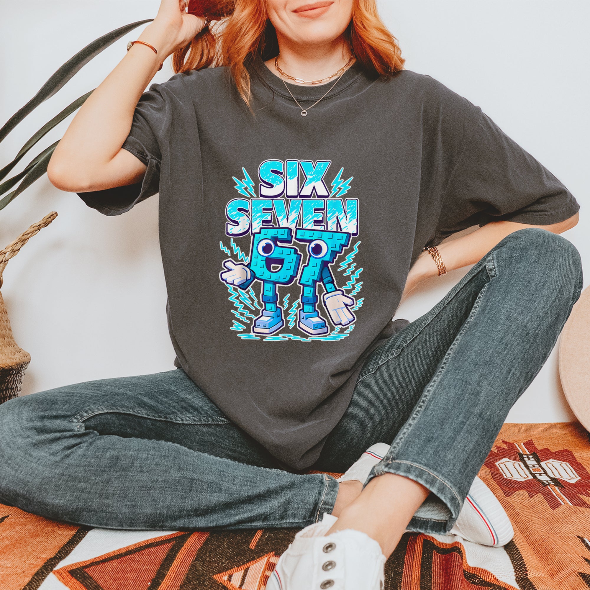 67 Brainrot Meme Slang Vintage Soft Unisex T-shirt 