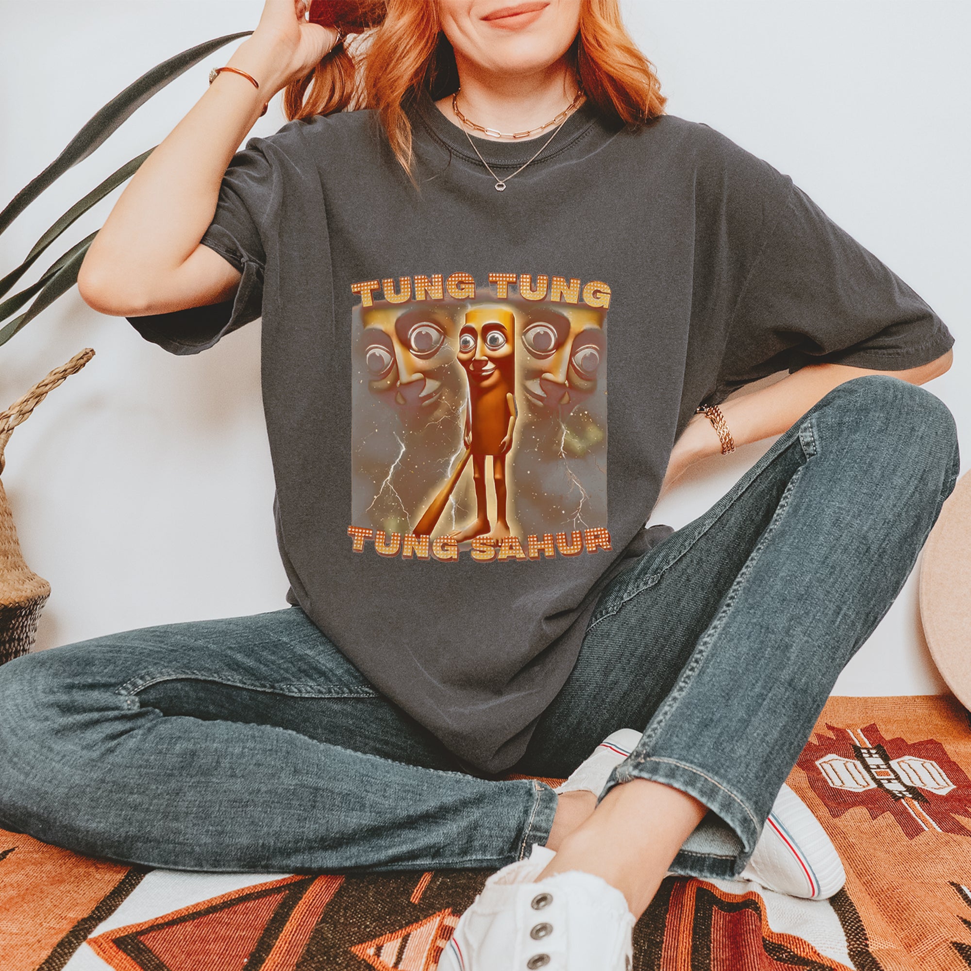 Tung Tung Tung Sahur Enforcer Vintage Soft Unisex T-shirt 