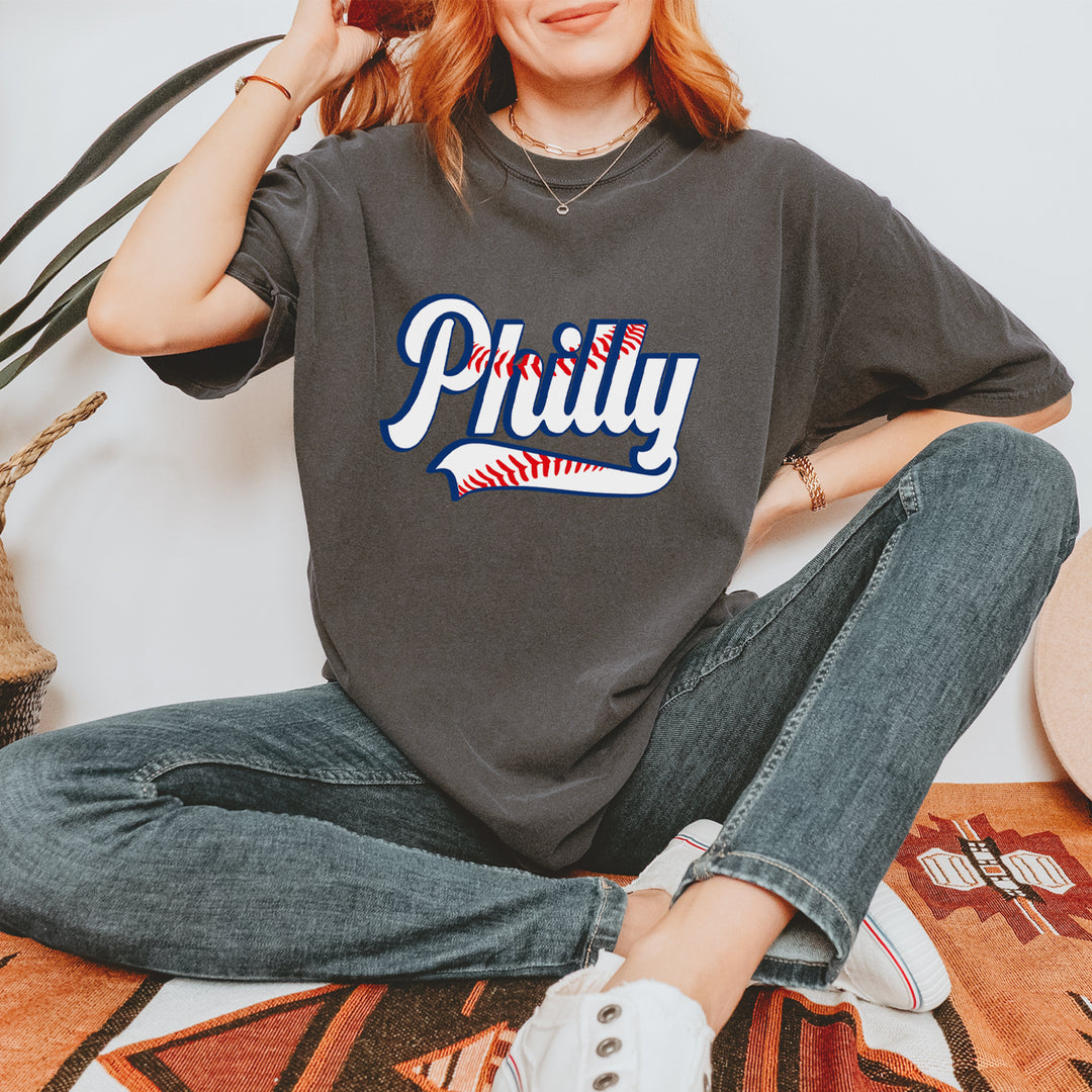 Philly Baseball Stitching Vintage Soft Unisex T-shirt 