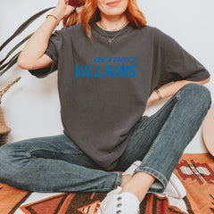 Detroit Villains Grit Football Vintage Soft Unisex T-shirt 