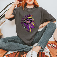Psychedelic Cosmic Mushroom Head Vintage Soft Unisex T-shirt 