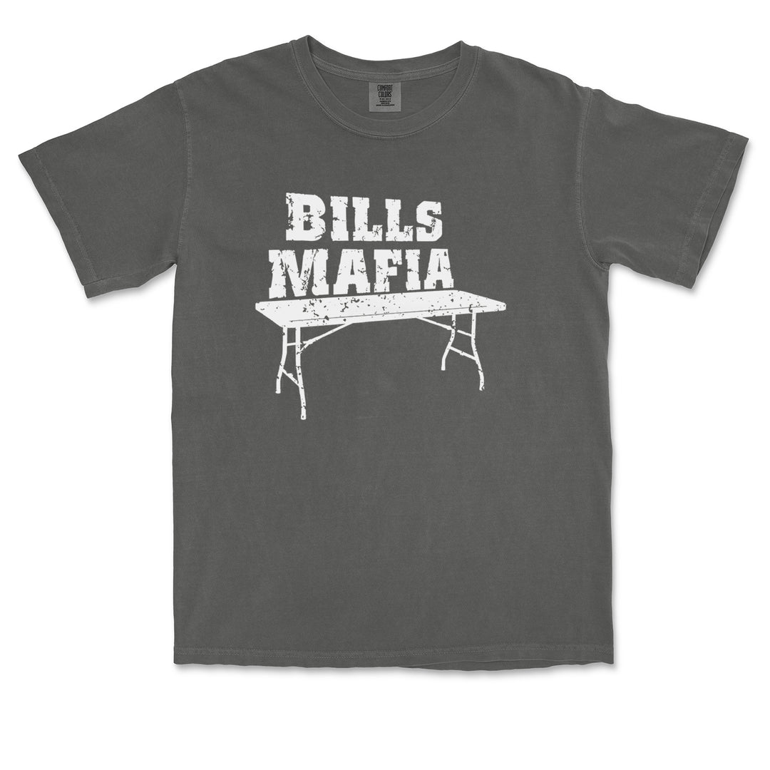 Bills Mafia Football Fan graphic on Garment-Dyed Heavyweight Unisex T-Shirt alternate view 2