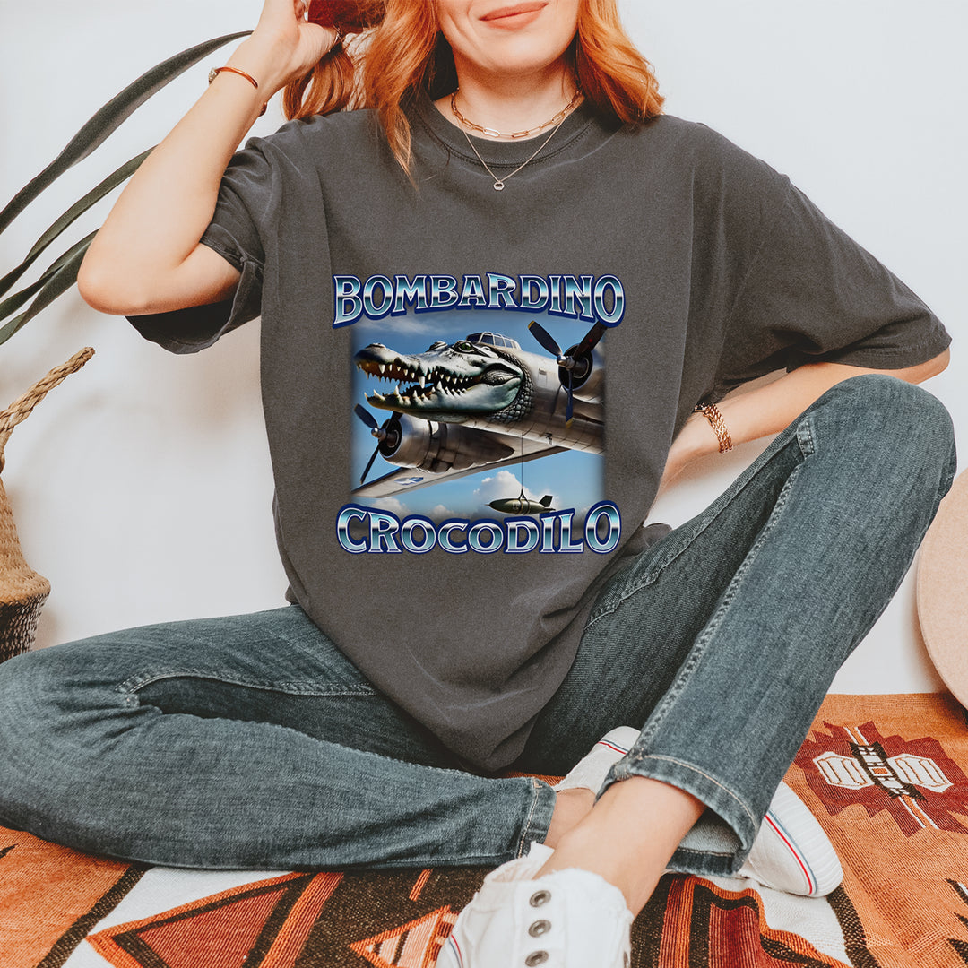 Bombardino Crocodilo Brainrot Vintage Soft Unisex T-shirt 