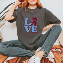 Love Philly Liberty Bell Vintage Soft Unisex T-shirt 