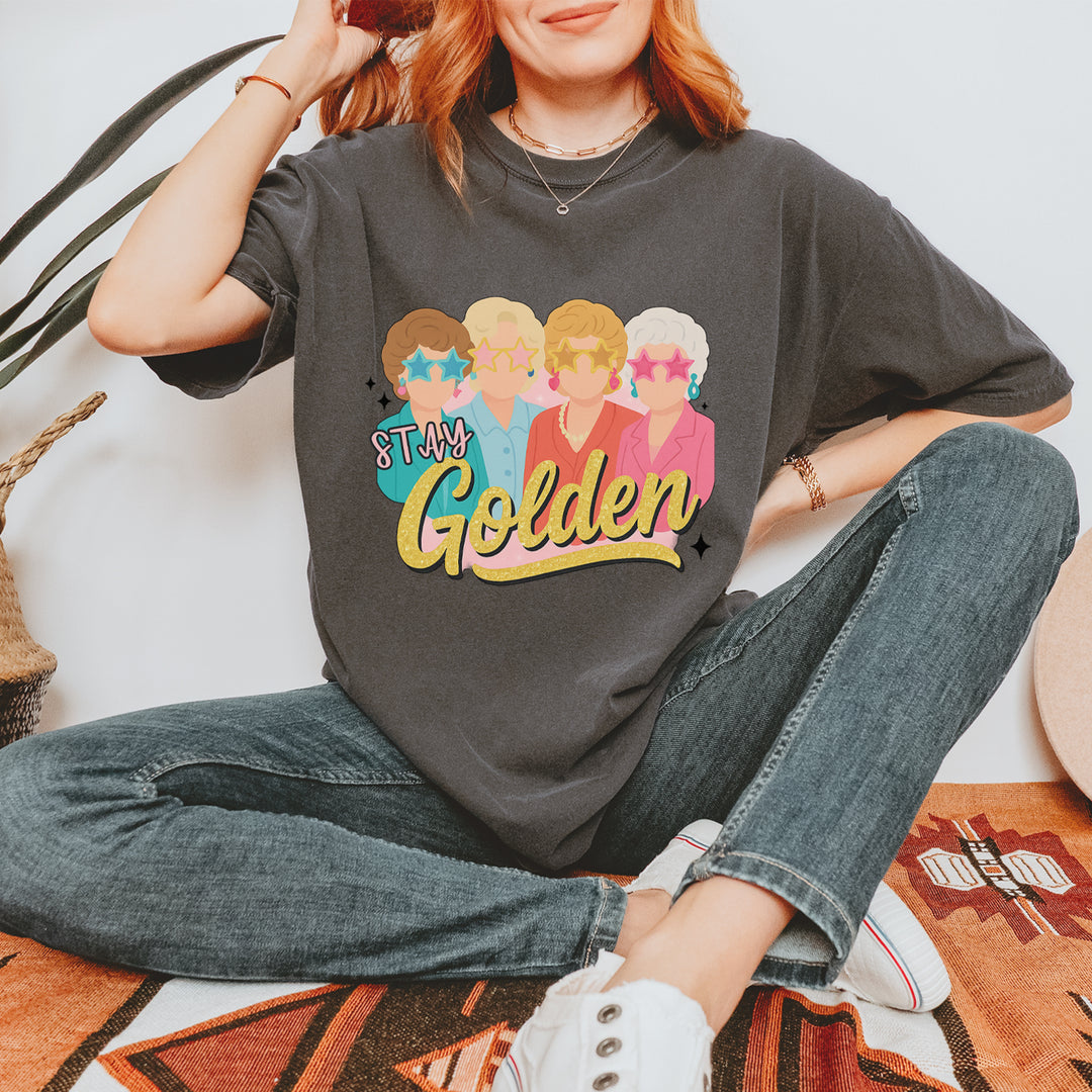Stay Golden Girls Retro Vintage Soft Unisex T-shirt 