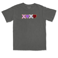 XOXO Chenille Patch Valentines Days Vintage Soft Unisex T-shirt 