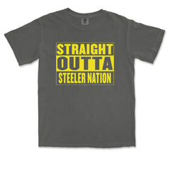 Straight Outta Steeler Nation Football  Vintage Soft Unisex T-shirt 