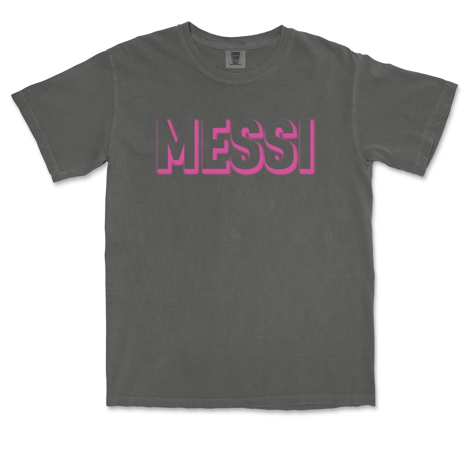 Messi OUTLINE Miami Futbol Vintage Soft Unisex T-shirt Pepper