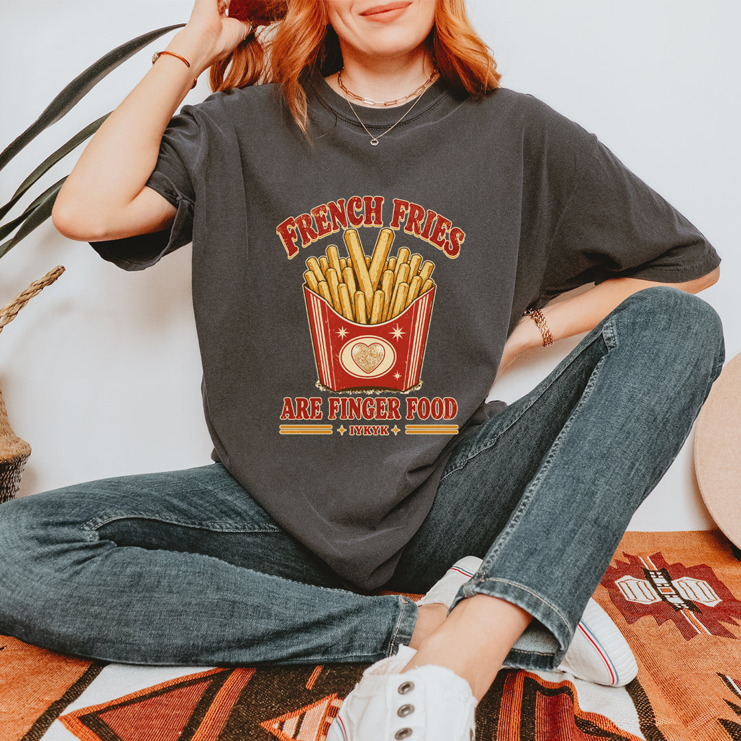 French Fries Are Finger Food IYKYK Vintage Soft Unisex T-shirt 