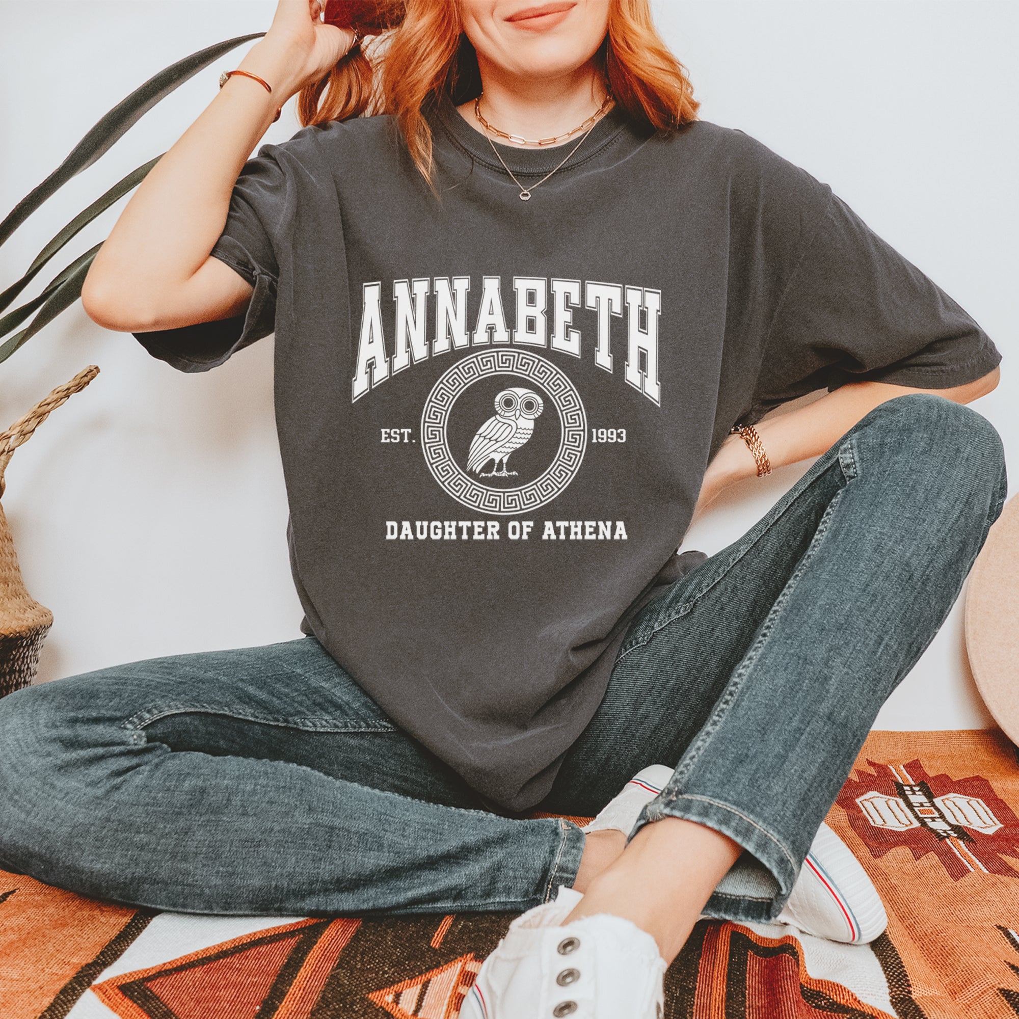 Annabeth Daughter of Athena Owl Wisdom Vintage Soft Unisex T-shirt 