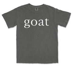 GOAT - Greatest Of All Time graphic on Garment-Dyed Heavyweight Unisex T-Shirt