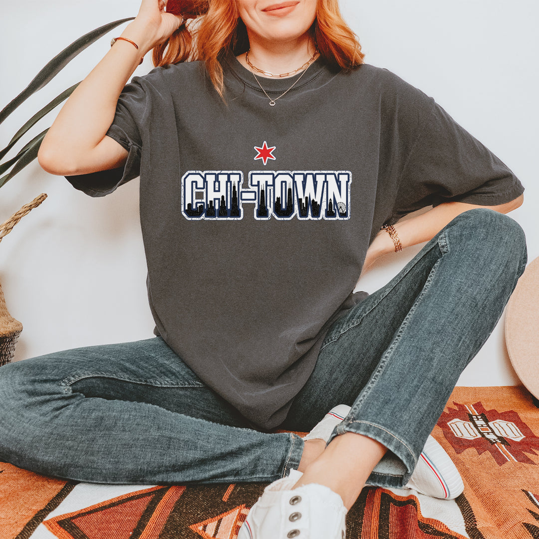 Chicago Chi-Town City Pride Vintage Soft Unisex T-shirt 