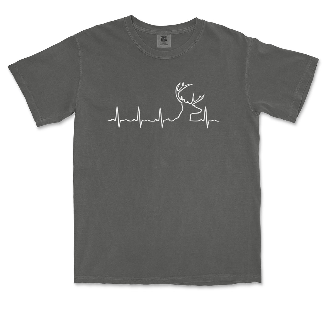 Hunting Heartbeat Deer Hunter Buck Stag Antlers  Youth T-shirt 