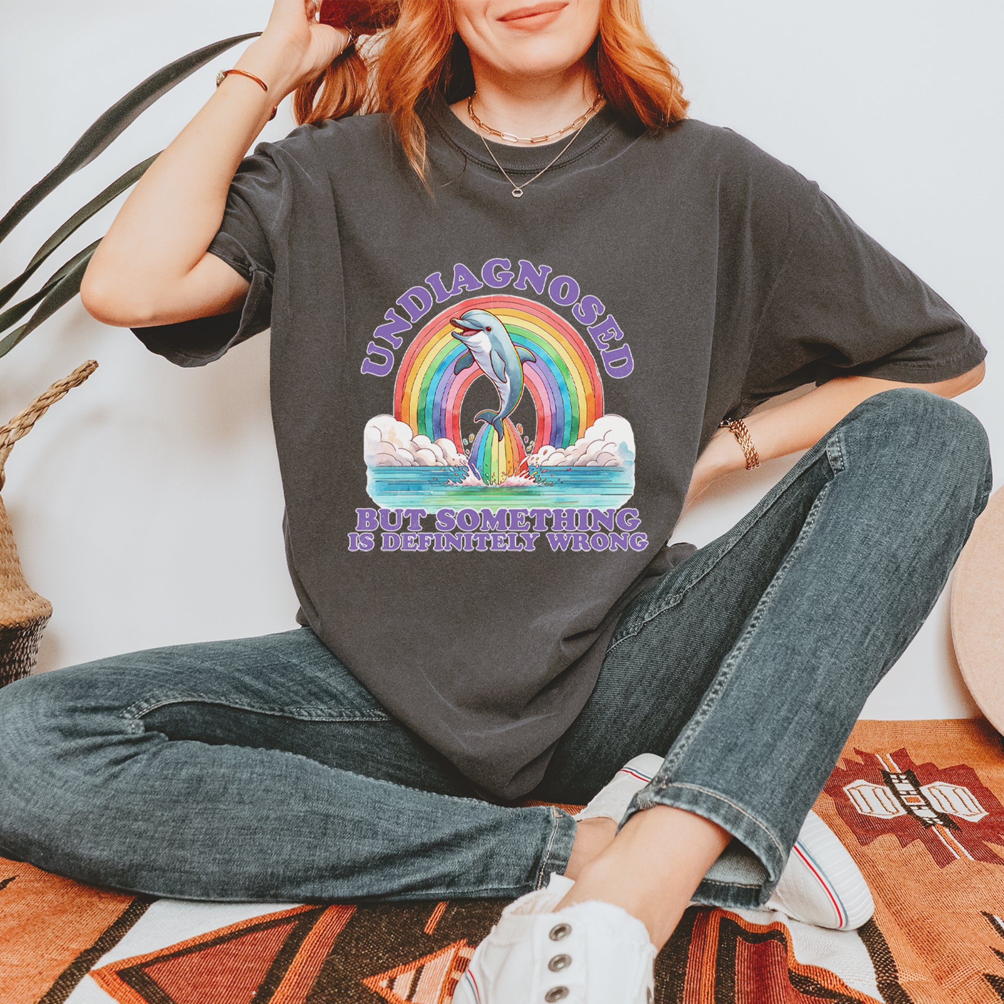 Undiagnosed But Something Is Definitely Wrong Vintage Soft Unisex T-shirt 