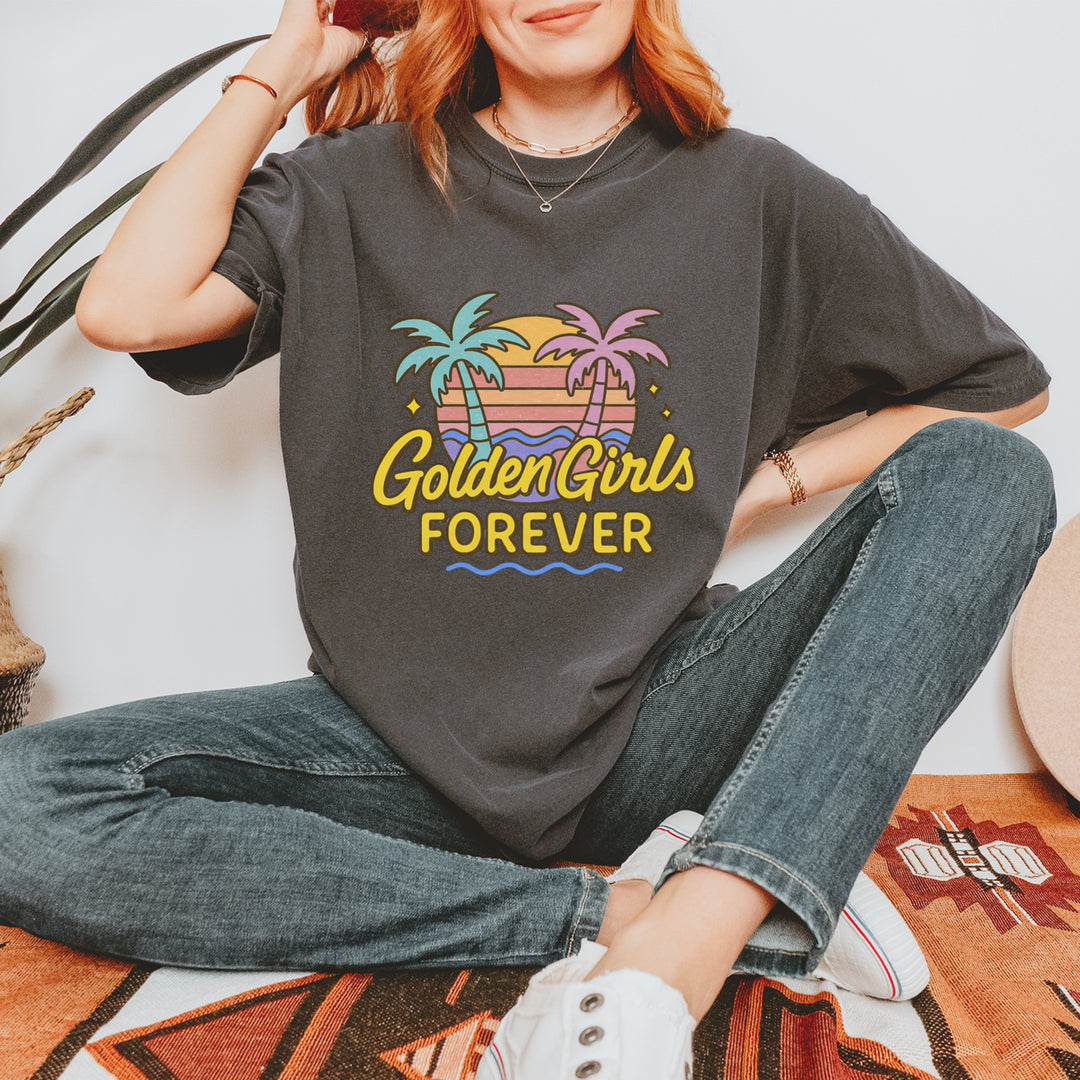 Golden Girls Forever Retro Sunset Vintage Soft Unisex T-shirt 