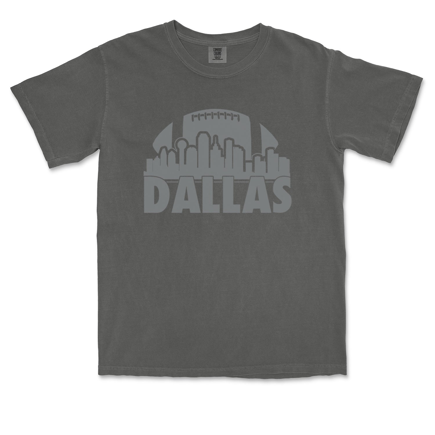 Dallas Texas Skyline Vintage Soft Unisex T-shirt Pepper