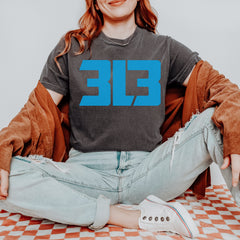 3L3 From The 313 Detroit Football Vintage Soft Unisex T-shirt 