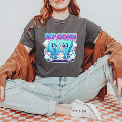 67 Six Seven Meme Kawaii Cloud Vintage Soft Unisex T-shirt 