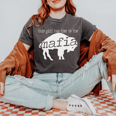This Girl Has Ties To The Bills Mafia Youth T-shirt 
