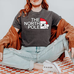 The North Pole Santa Face Vintage Soft Unisex T-shirt 