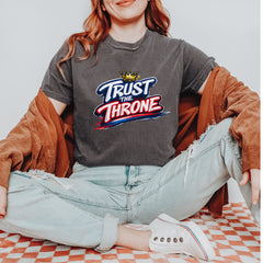Trust The Throne Crown Philly Hoops Vintage Soft Unisex T-shirt 