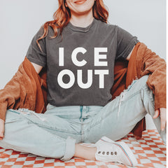 Ice Out Protest Vintage Soft Unisex T-shirt 