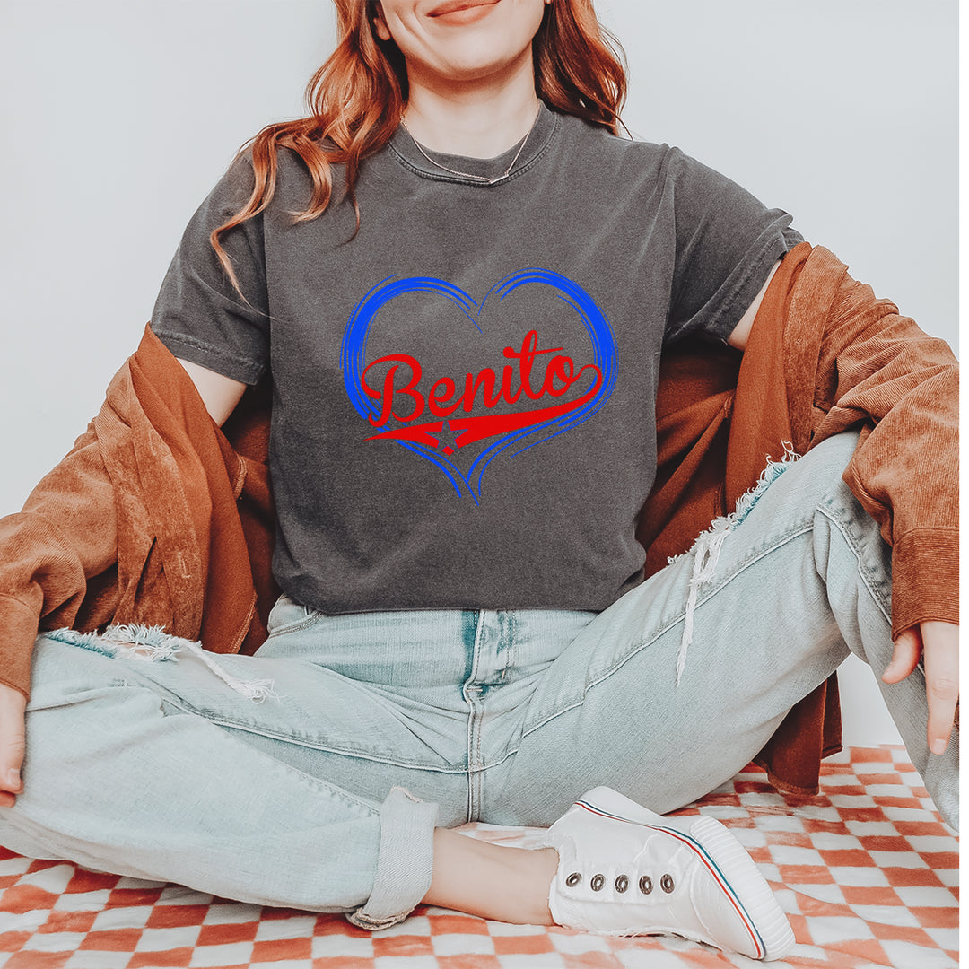 Benito Heart Puerto Rico Vintage Soft Unisex T-shirt 