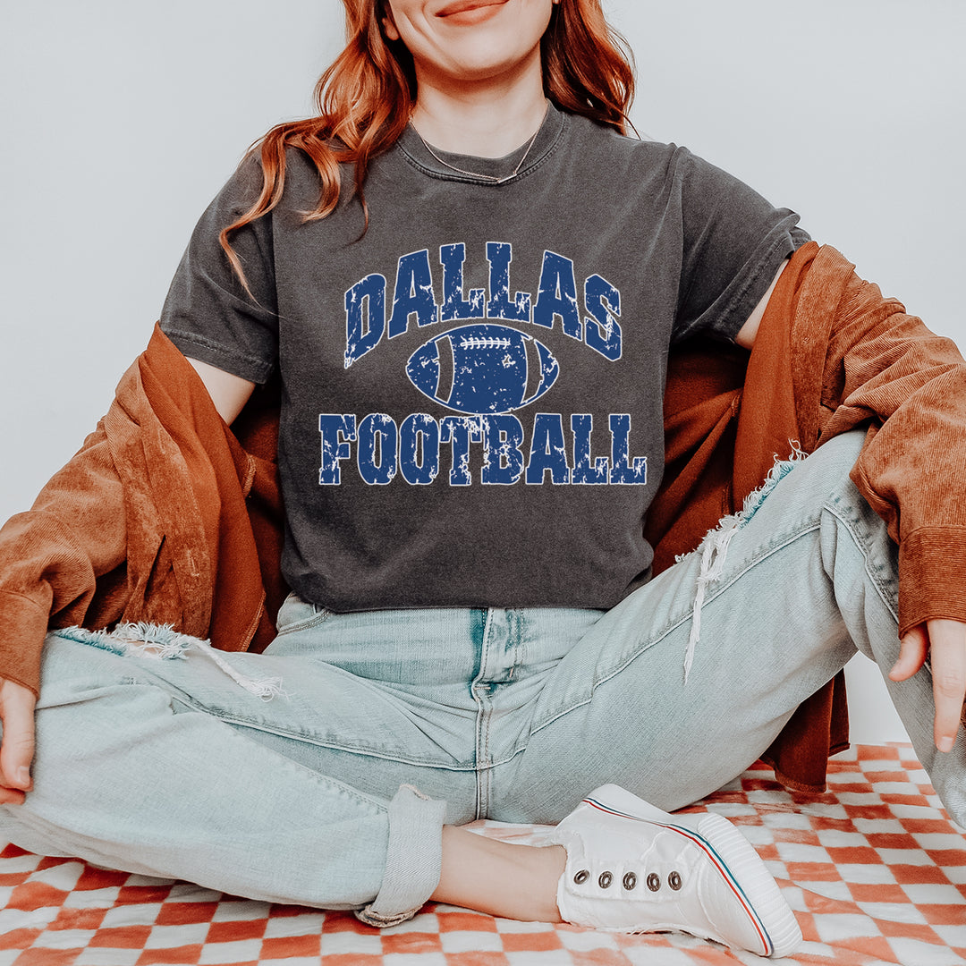 Dallas Distressed Football Vintage Soft Unisex T-shirt 