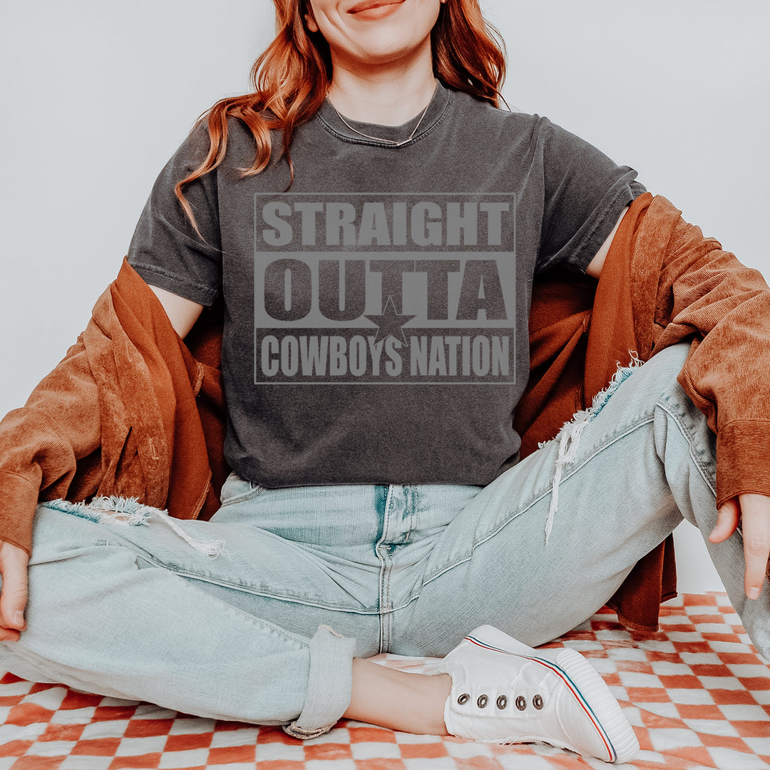 Straight Outta Cowboys Nation   Vintage Soft Unisex T-shirt 