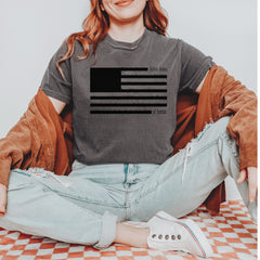 Redacted American Flag Vintage Soft Unisex T-shirt 