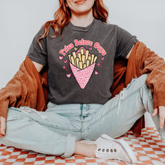 Fries Before Guys Vintage Soft Unisex T-shirt 