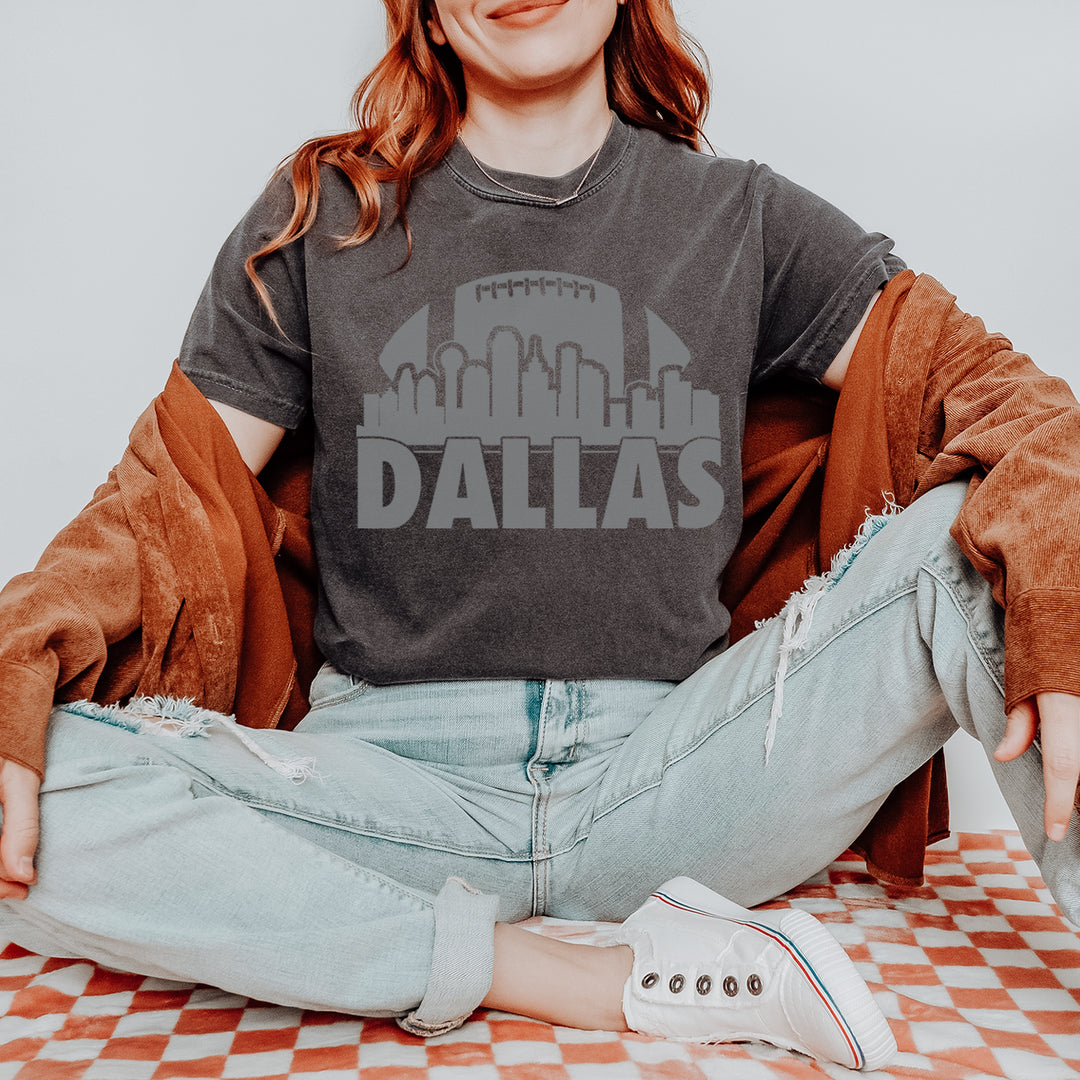 Dallas Texas Skyline Vintage Soft Unisex T-shirt 
