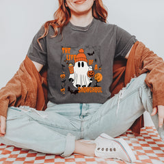 Life of a Showghoul Halloween Showgirl Vibes Vintage Soft Unisex T-shirt 