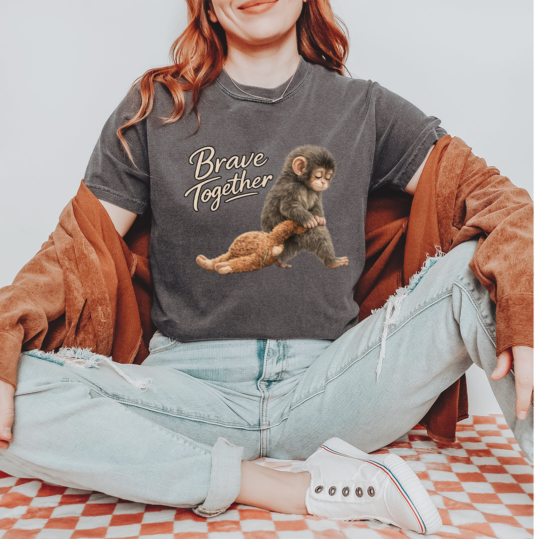 Punch Brave Together Stuffed Animal Vintage Soft Unisex T-shirt 