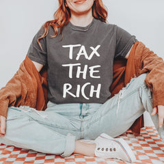 Tax the Rich Protest Wealth Inequality Vintage Soft Unisex T-shirt 