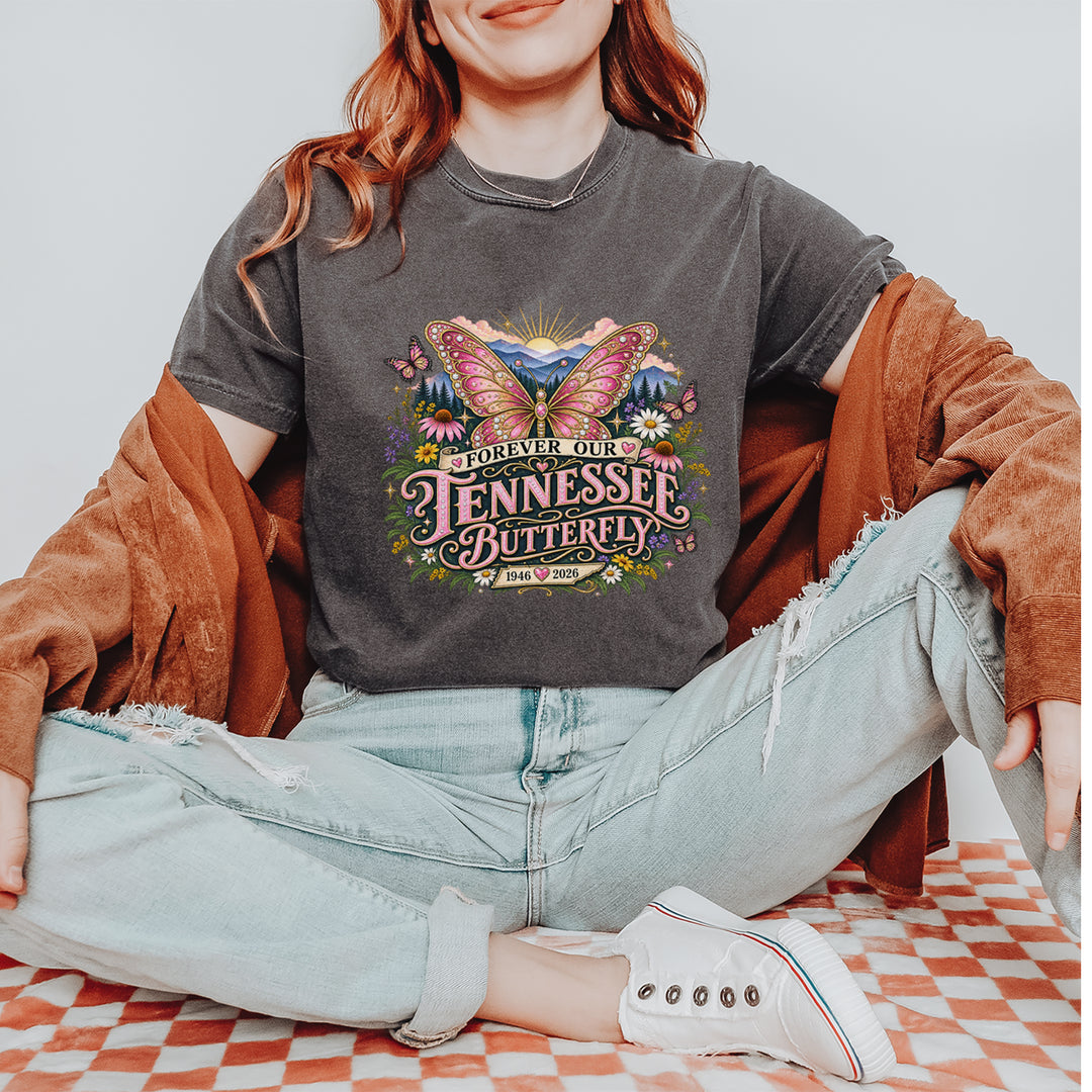 Forever Our Tennessee Butterfly Dolly Vintage Soft Unisex T-shirt 