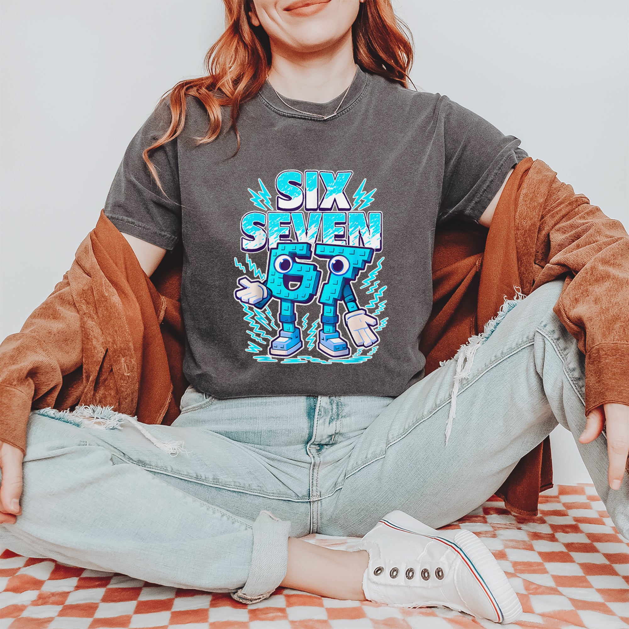 67 Brainrot Meme Slang Vintage Soft Unisex T-shirt 