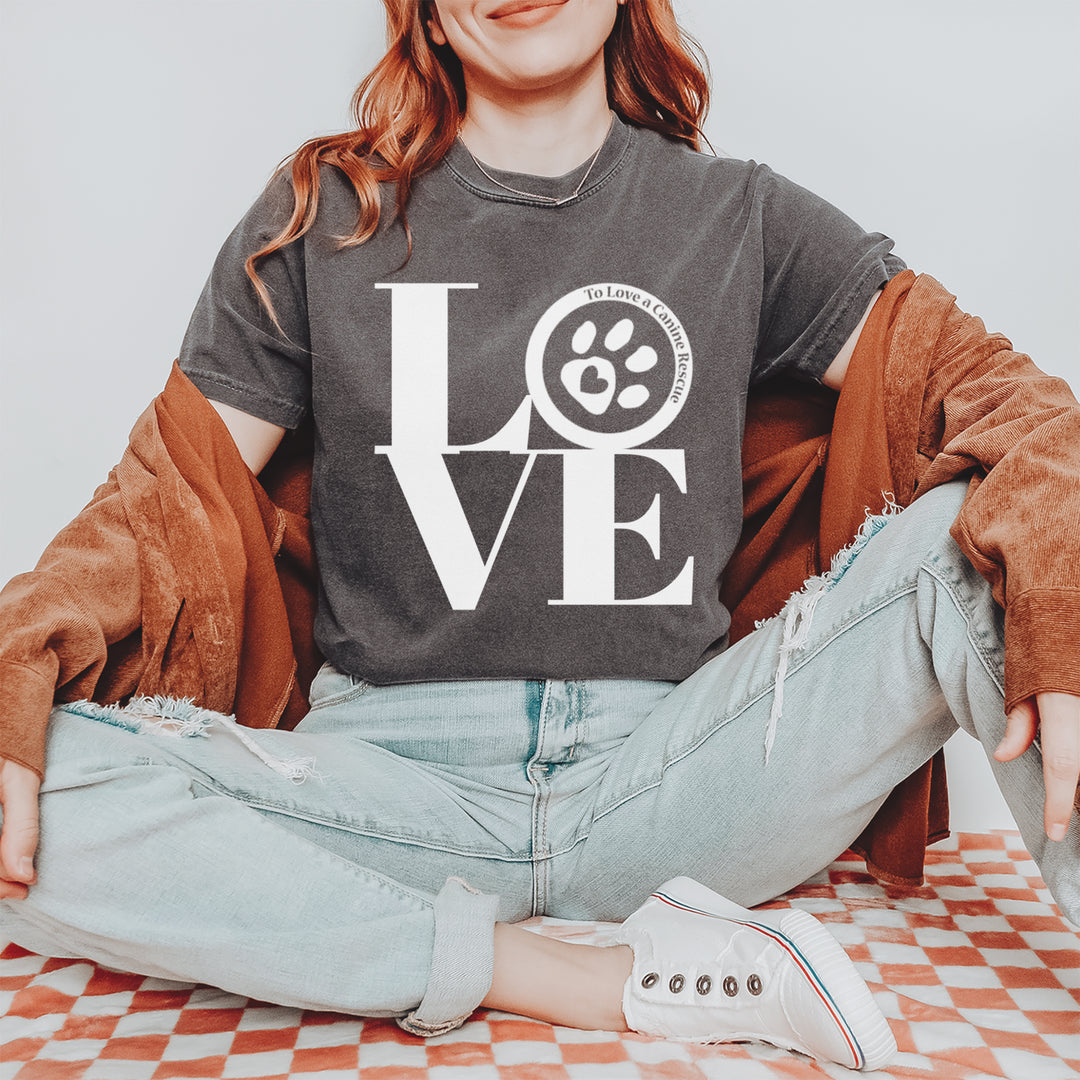 TLC LOVE Dog Rescue Vintage Soft Unisex T-shirt 