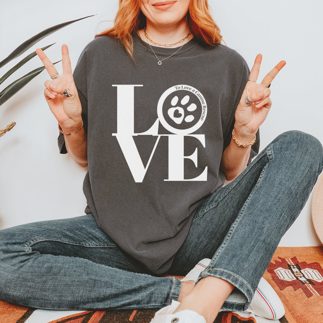 TLC LOVE Dog Rescue Vintage Soft Unisex T-shirt 