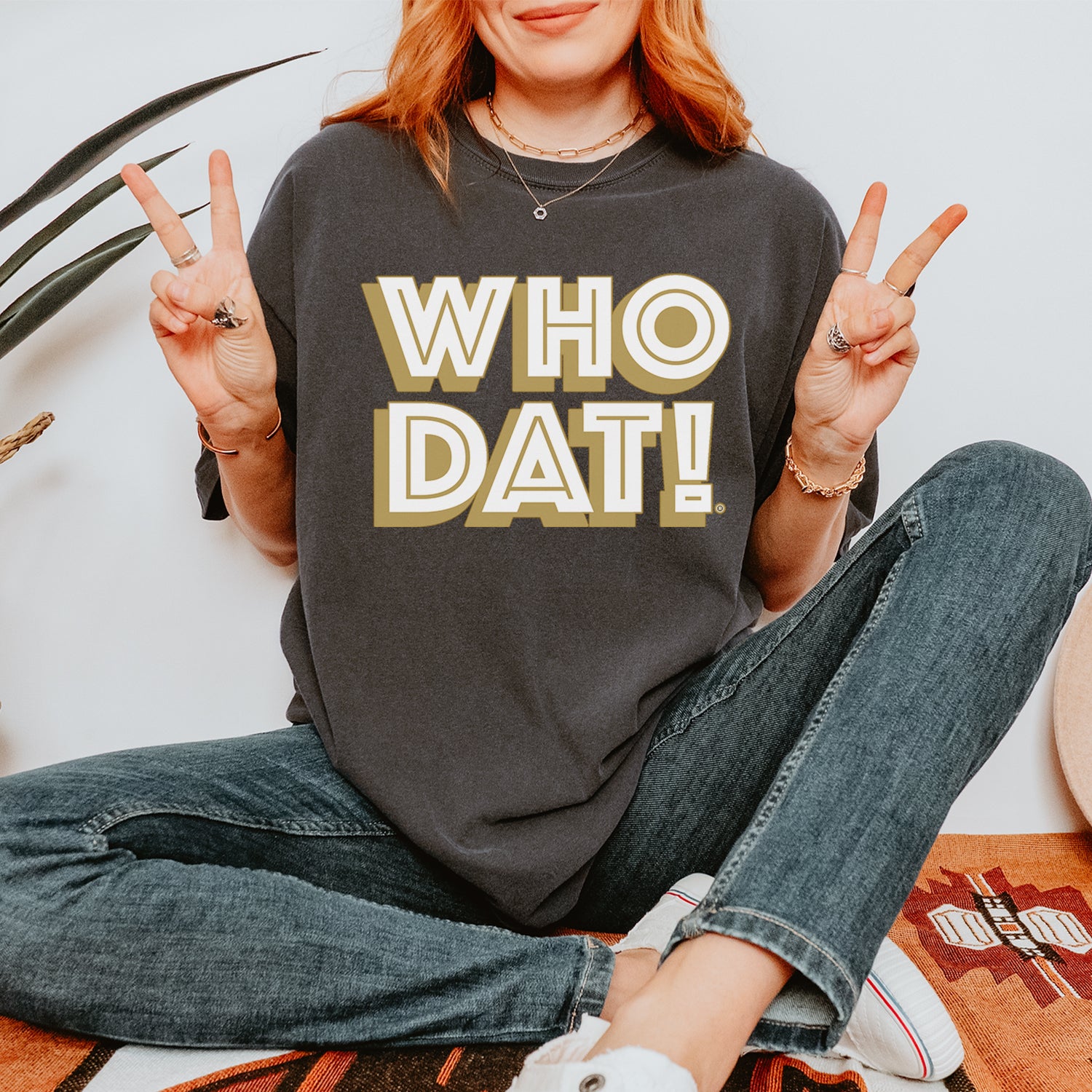 Who Dat Nation Big Bold New Orleans Vintage Soft Unisex T-shirt 