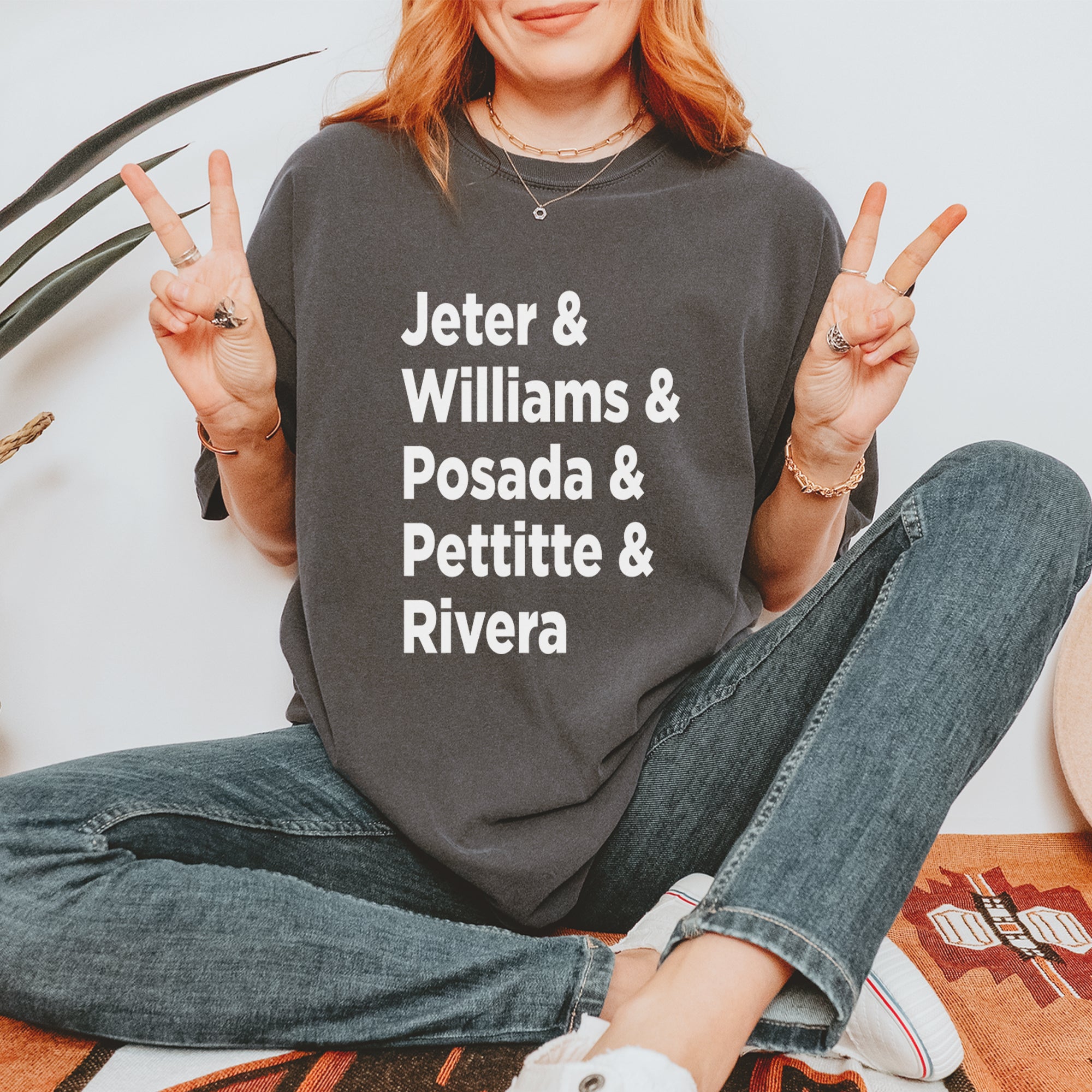 Jeter & Williams & Posada & Pettitte & Rivera Vintage Soft Unisex T-shirt 